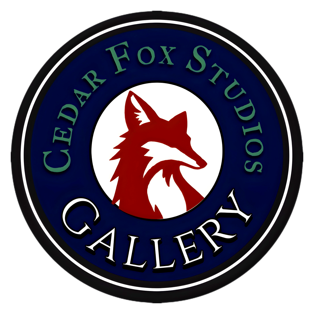 Cedar Fox Studios and Gallery Round logo Trademarked